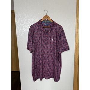 William Murray Men’s Golf Polo Shirt XXL Printed Short Sleeves